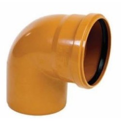 CURVA PVC D.315 A 90° MF PER FOGNATURA CON ORING