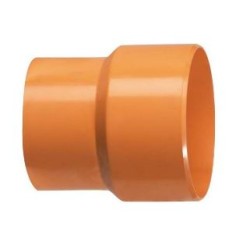 RIDUZIONE AUMENTO PVC D.160M X D.100 F PER FOGNATURA ARANCIO
