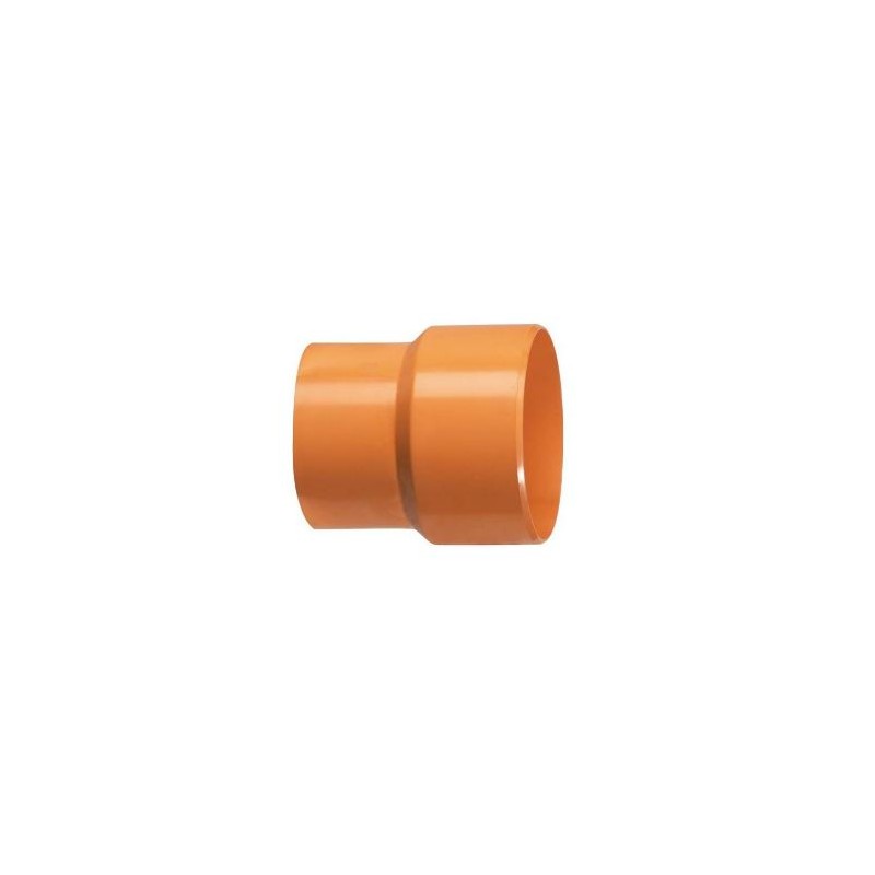 RIDUZIONE AUMENTO PVC D.160M X D.100 F PER FOGNATURA ARANCIO