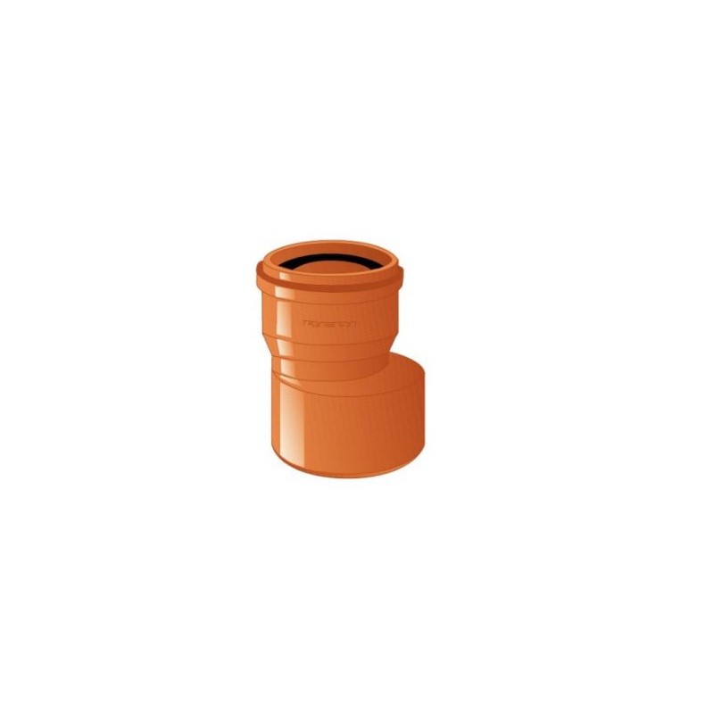 RIDUZIONE AUMENTO PVC D.160M X D.125F PER FOGNATURA CON ORING