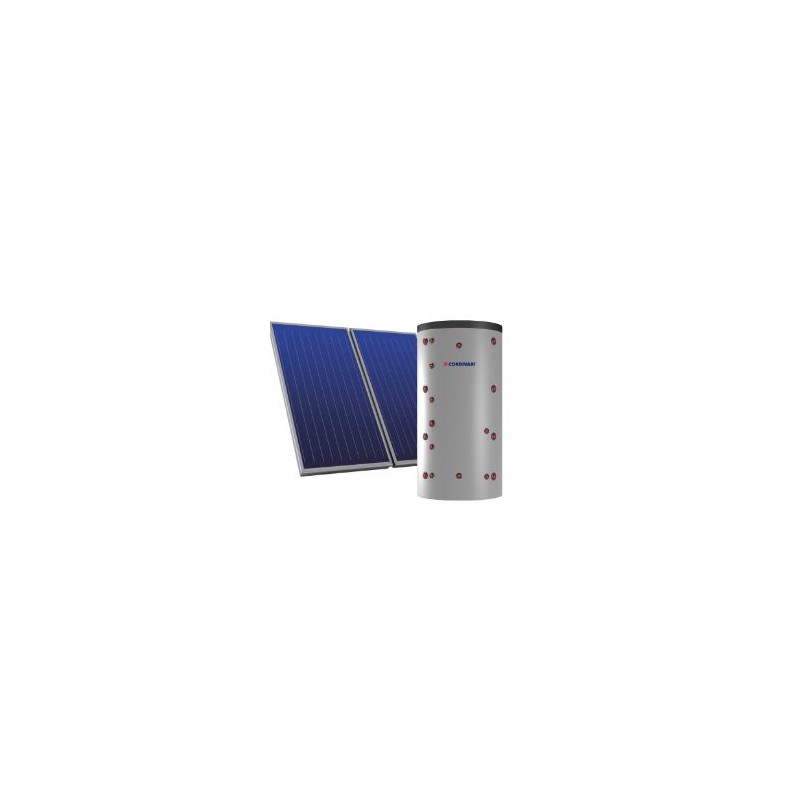 SISTEMA SOLARE CORDIVARI TP ECO-COMBI2 C/F 25MQ SERB.2000 LT