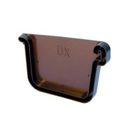TESTATA DX PER CANALE DI GRONDA FIRENZE PVC MARRONE