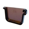 TESTATA DX PER CANALE DI GRONDA FIRENZE PVC MARRONE