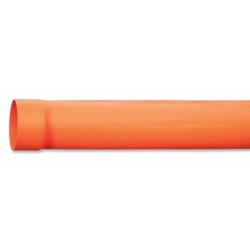 TUBO PVC D.400 MT.6 FOGNATURA SN.4-SD741 AREA UD (Al pezzo) ARANCIO