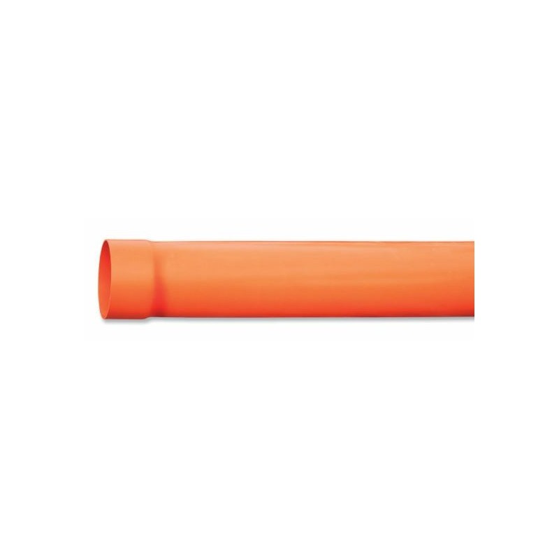 TUBO PVC D.400 MT.6 FOGNATURA SN.8 AREA UD (Al pezzo) ARANCIO