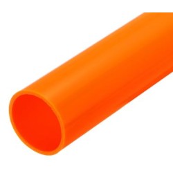 TUBO PVC D.80  MT.1 (Al pezzo) ARANCIO