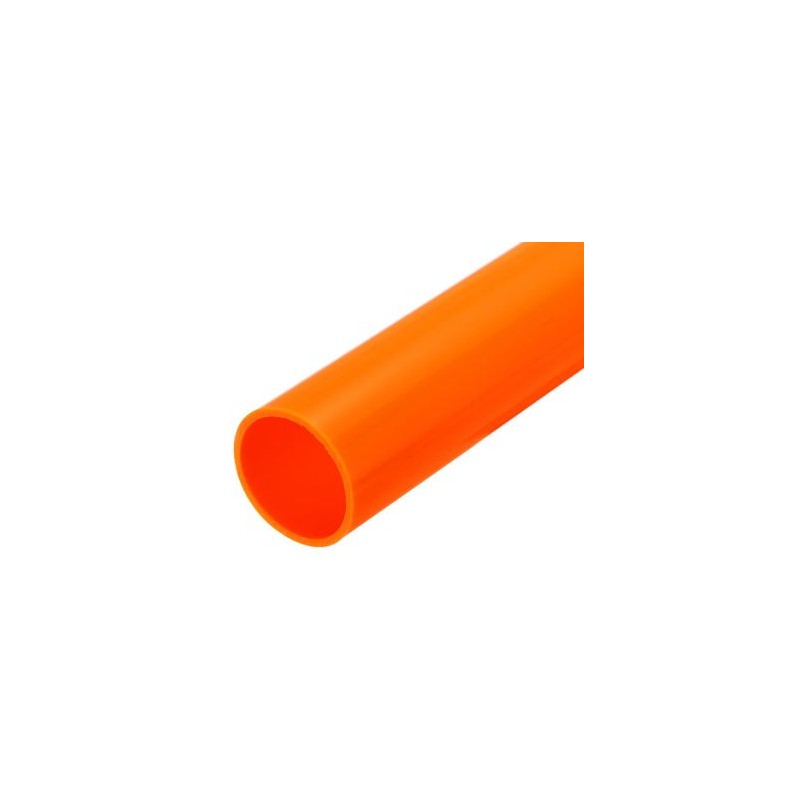 TUBO PVC D.80  MT.1 (Al pezzo) ARANCIO