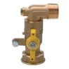VALVOLA GAS CONTATORE GIREVOLE CON PRESA PRESSIONE M 1X1 1/4 F GIREVOLE