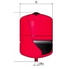 VASO ESPANSIONE VERTICALE  PER IMPIANTI RISCALDAMENTO 8 LT ELBI DIAMETRO  CM 20,5 ER 8 CE