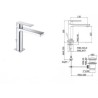 MISCELATORE TANGO LAVABO S.A 1 1/4  PAFFONI CROMO