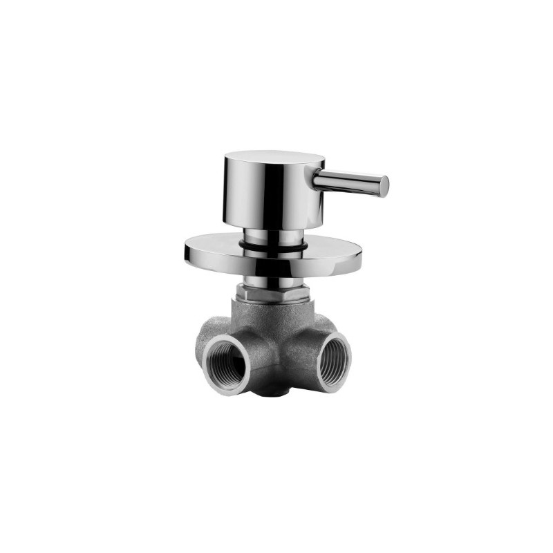 DEVIATORE A INCASSO DUE ENTRATE E DUE USCITE PAFFONI MINIMAL ZDEV079