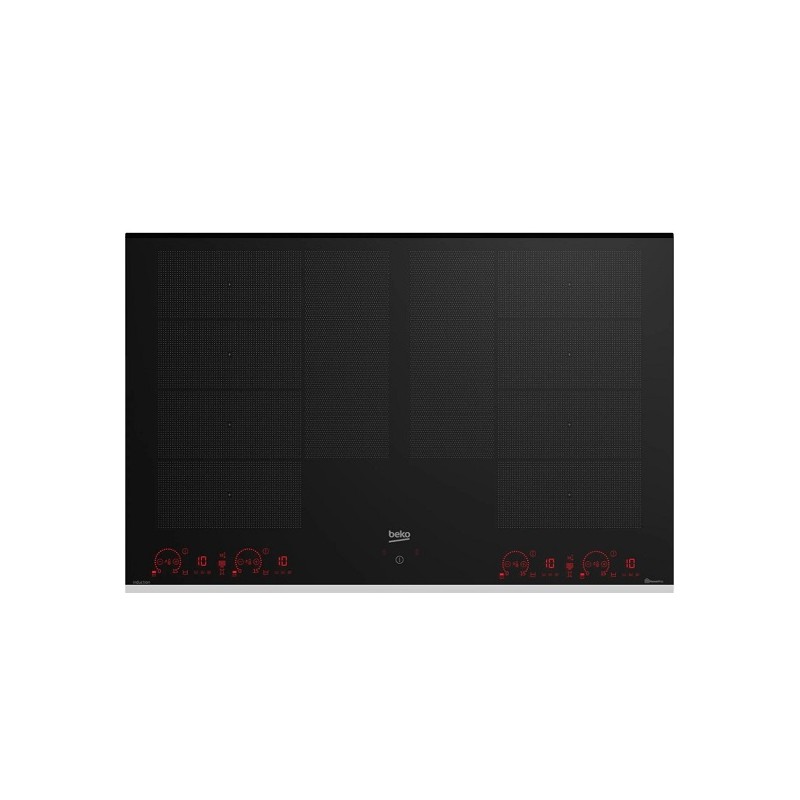 Piano induzione da 60 cm, 4 zone, Potenza totale, 7,2 kW, Comandi Touch Direct Control con 9 livelli di potenza, Limitatore di p