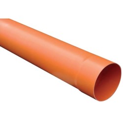 TUBO PVC D.160 MT.2 (Al pezzo) ARANCIO