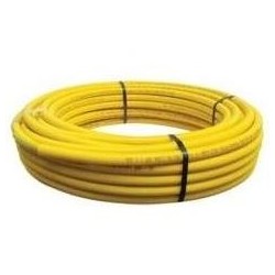 TUBO MULTISTRATO GAS PE/AL/PE-XB 32X3,0 CON GUANA CORRUGATA GIALLA DA MT.25