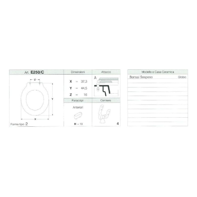 COPRIWATER BONSAI SOSPESO BIANCO