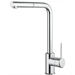 MISCELATORE LAVELLO MONOFORO CON DOCC. ESTRAIBILE INDIA CROMO ARGO RUBIENETTERIE