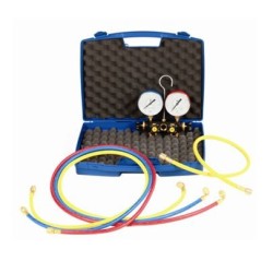 GRUPPO MANOMETRO 4 VIE GAS R410A e R32 CON 4 FRUSTE