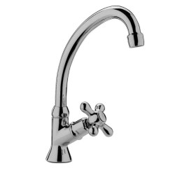 RUBINETTO MONOCOLONNA 4 PUNTE IRIS BOCCA GIREVOLE CROMO PAFFONI