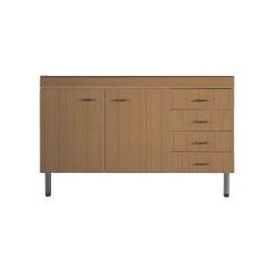 SOTTOLAVELLO 120X50 TEAK PER LAVELLO CERAMICA CASSETTI A DESTRA MOLBILDIECI