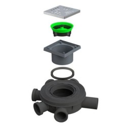 POZZETTO PP 5 ENTRATE D. 40  USCITA D-50 BONOMINI MAXI DDRAIN COD.6956CX50S9