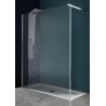 PARETE CRISTALLO WALK-IN NATURAL BLA 198 -N 01 90 CM TRASP. 8MM CON BARRA STABILIZZATRICE
