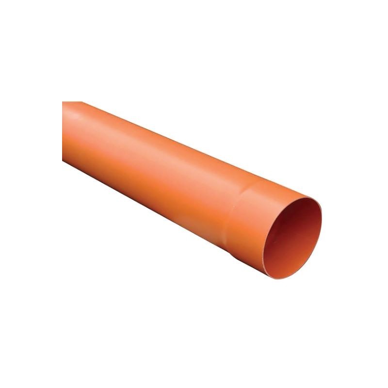 TUBO PVC D.250 MT.1 (Al pezzo)   ARANCIO