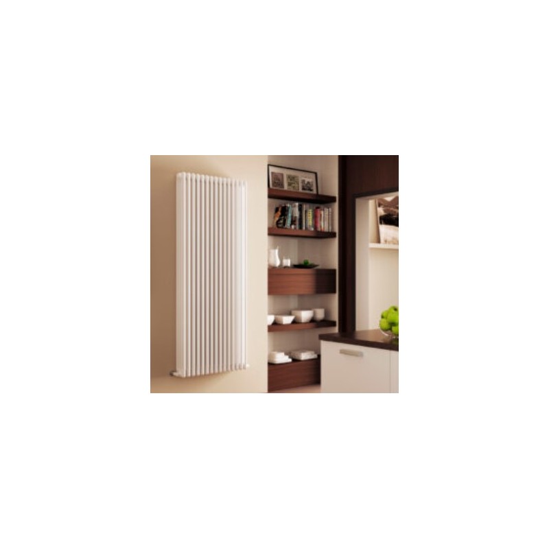 RADIATORE ARDESIA DA 9 EL. COLONNE 2 H.1656 INT.1600 prof.66 ALL.1 3/8  RAL9010