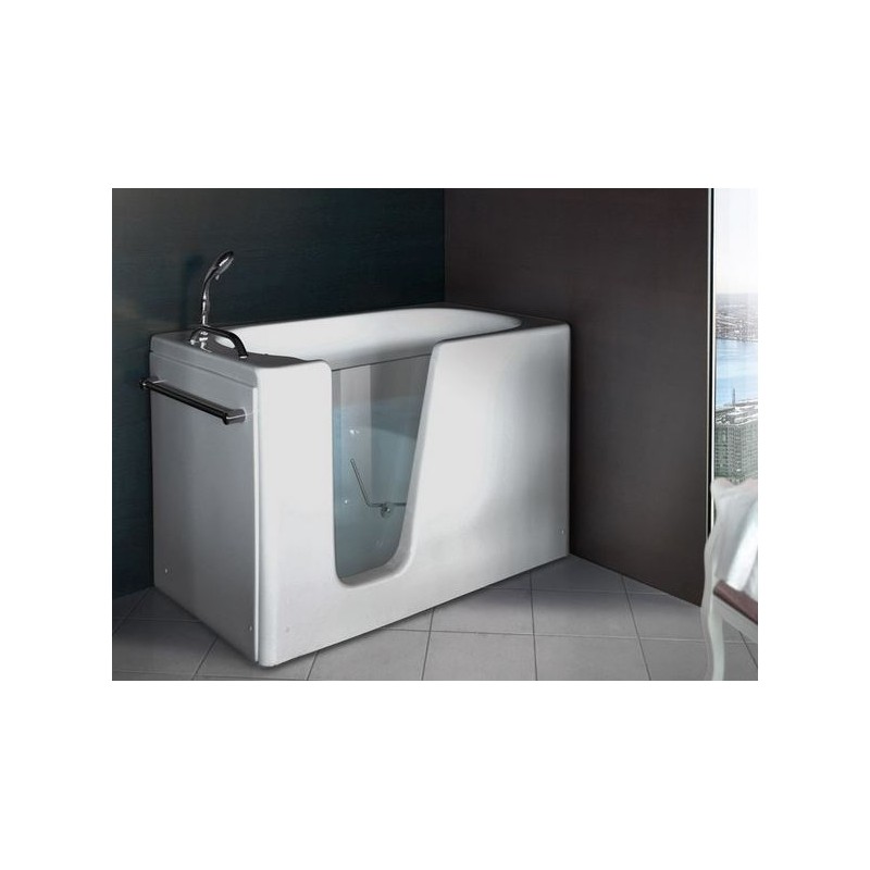 VASCA COMODA PER DISABILI  120X70 CON TELAIO FRONTALE