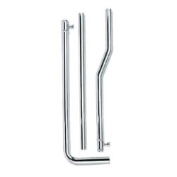 TUBO DI RISCIACQUO ESTERNO IN OTTONE PER CASSETTA ALTA CROMO Ø30 x 180 cm