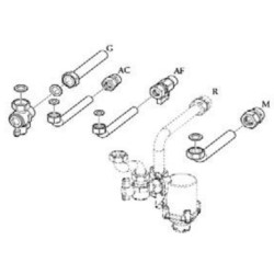 KIT ALLACCIAMENTO ANTERIORE CALD.2015 PER CALDAIA CONDENSAZIONE IMMERGAS