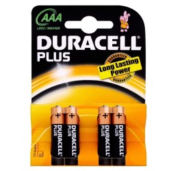 BATTERIE STILO  DURACELL  AAA 4PZ.