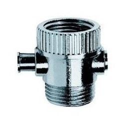 RUBINETTO  A PULSANTE IN ABS M1/2XF1/2 CROMO