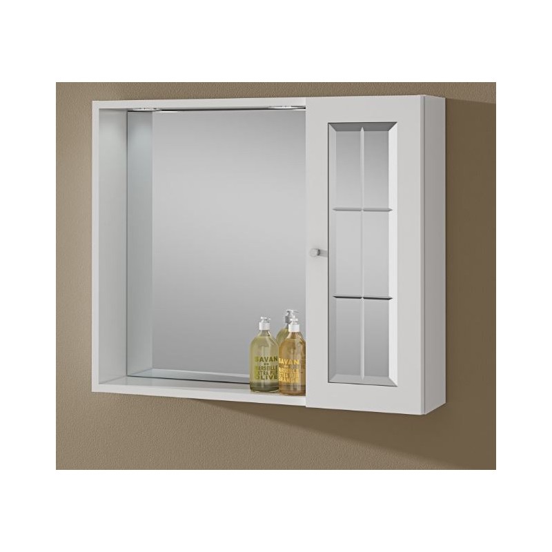 SPECCHIO CON ANTINA E ILLUMINAZIONE CM. 72 TIZIANA