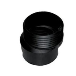 BOCCHETTONE WC ECCENTRICO GOMMA NERA