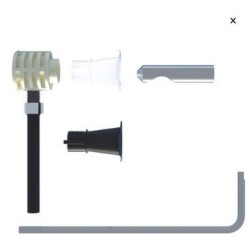 KIT FISSAGGIO SANITARI SOSPESI ATTACCO DA SOTTO