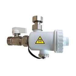 FILTRO DEFANGATORE 3/4" PER IMPIANTI DI RISC. CON RUBINETTO DI SCARICO "WHITE"