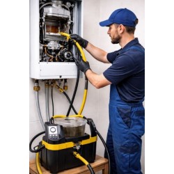 LAVAGGIO TUBAZIONI PRESISTENTI CON DETERGENTI APPOSITI E MESSA IN PROVA CON AZOTO COME NORMATIVA PREVEDE.