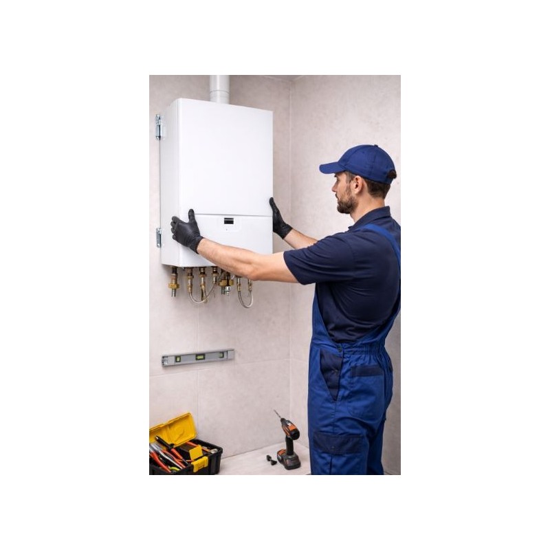 INSTALLAZIONE CALDAIA A REGOLA D' ARTE CON CERTIFICATO DI COFORMITA' FINO A 35 KW   INTERNA ESCLUSO SMONTAGGIO E MATERIALI A COR