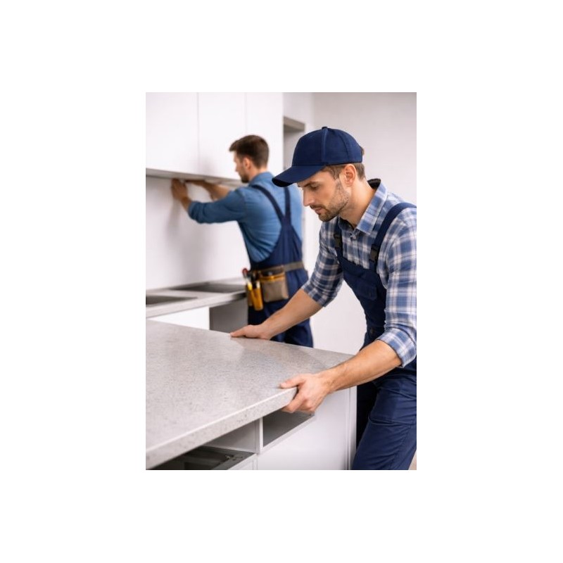 SOSTITUZIONE TOP CUCINA FINO A 2,2 PER ELETTRODOMESTICI  AD INCASSO   SMONTAGGIO,  E ISTALLAZIONE