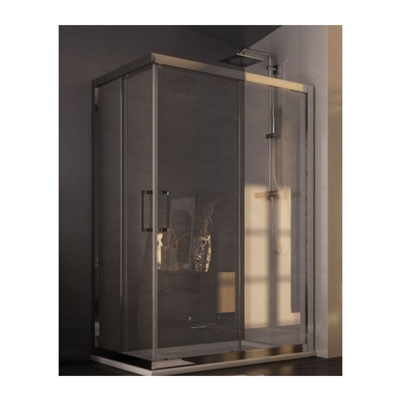 BOX PORTA SOFFIETTO  ESSENCE  85,5 / 90 CROMO CRISTALLO STAMPATO