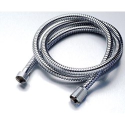 FLESSIBILE DOCCIA CROMO F-FC 1/2 CONICO DOPPIA AGGRAFFATURA ITALY CM 100