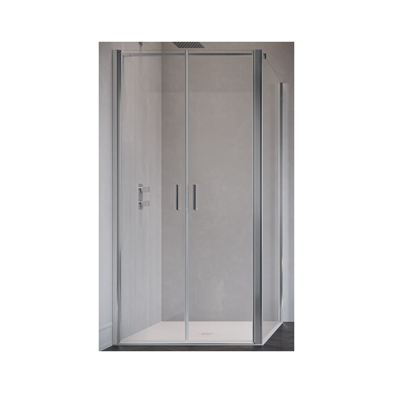 BOX DOCCIA POLARIS POP  PORTA SALOON+PARETE FISSA H 200 CM 67-69  TR ULU