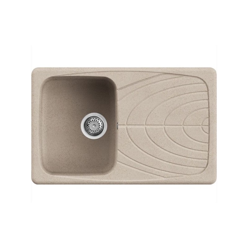 LAVELLO LIFE 500 G48 CEMENTO - LG250048 2 VASCHE SGOCC.SX