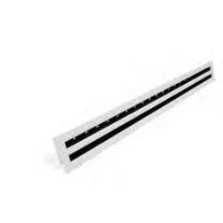 DIFFFUSORI LINEARI  BCO 2 FER L 2000 EDFLB 20 RAL 9016 C/DEFLETTORI BIANCHI