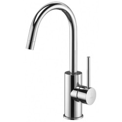 MISCELATORE LAVABO' CON CANNA ORIENTABILE CON  SCARICO AUT. 1 1/4  LIGHT PAFFONI CROMO LIG077CR