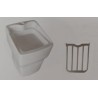 VUOTATOIO IN CERAMICA CON GRIGLIA IN ACCIAIO