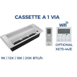 CONDIZIONATORE GREE CASSETTE CON MANDATA ARIA A UNA VIA  12000 BTU GAS R32 GREE 5 ANNI GARANZIA GREE GKH(12)DA-K6DNA1A/