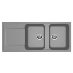 LAVELLO LIFE 500 G48 CEMENTO - LG250048 2 VASCHE SGOCC.SX