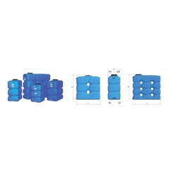 SERBATOIO IN POLIETILENE LT.500 PER USO NON NTERRATO LUN. 840 x LARG.700 x ALT.1060 CP-500