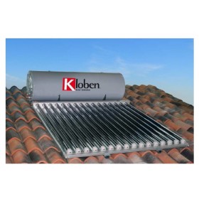 SISTEMA SOLARE KLOBEN EVO CON SERBATOIO INCORPORATO LT 120 LT CON  STAFFA X TETTO PIANO